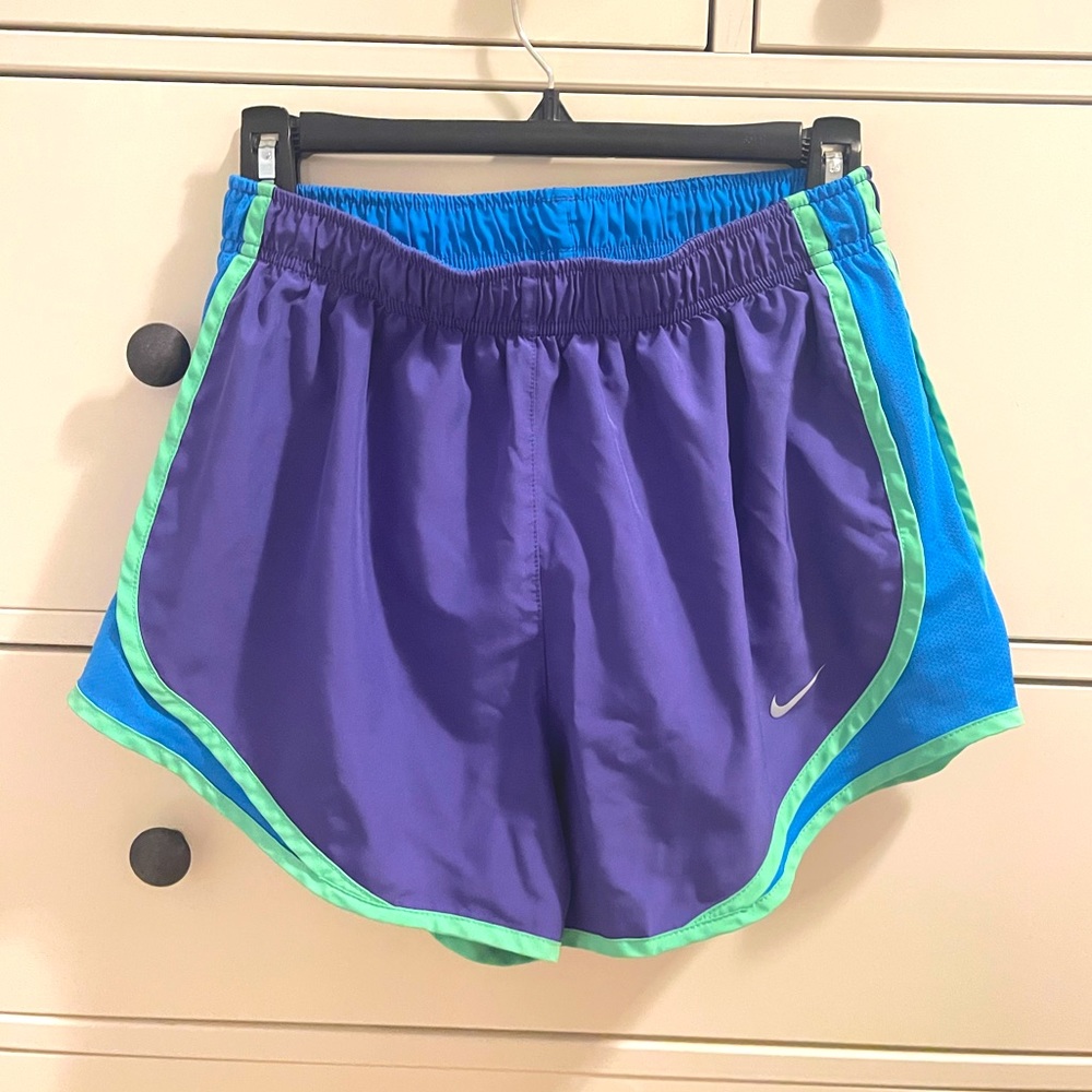 Nike Running Short- Purple, Green & Blue